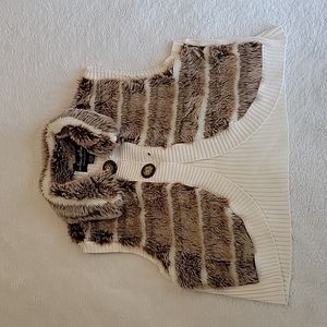 Outdoor Edition by Parkhurst Faux Fur Vest NWOT!